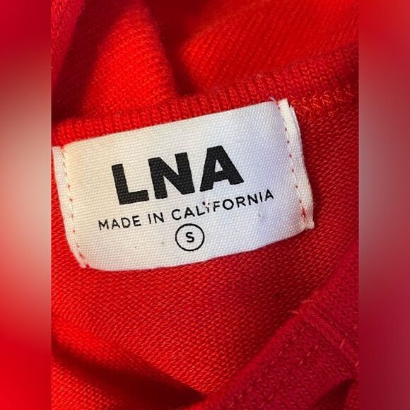 LNA Cut Out Sweater Red Small - Picture 4 of 7